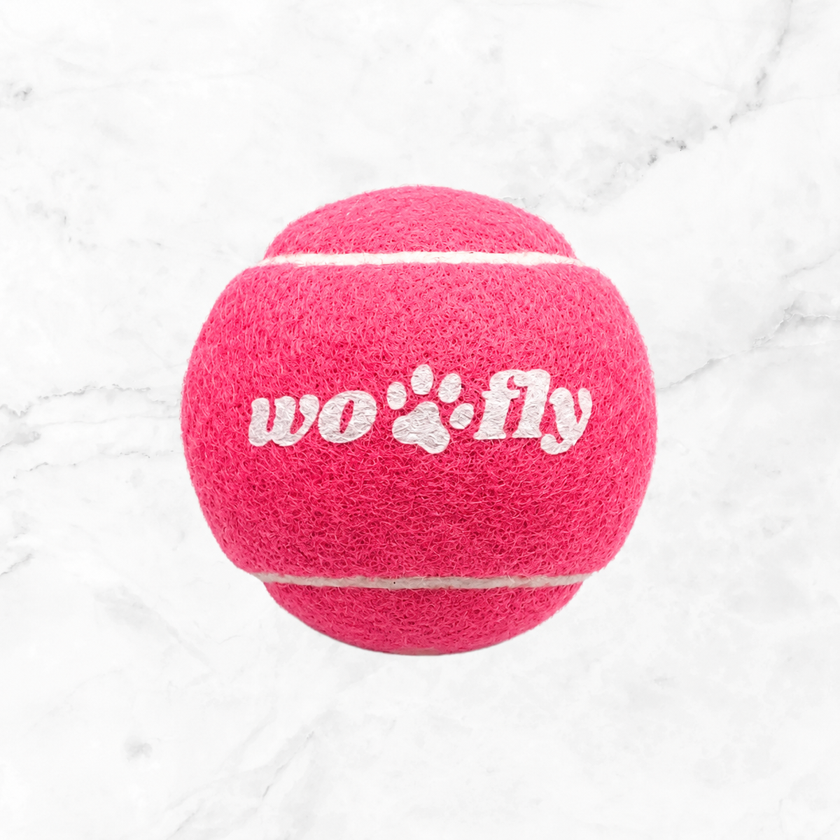 WOOFLY SQUEAKY TENNIS BALL - PINK