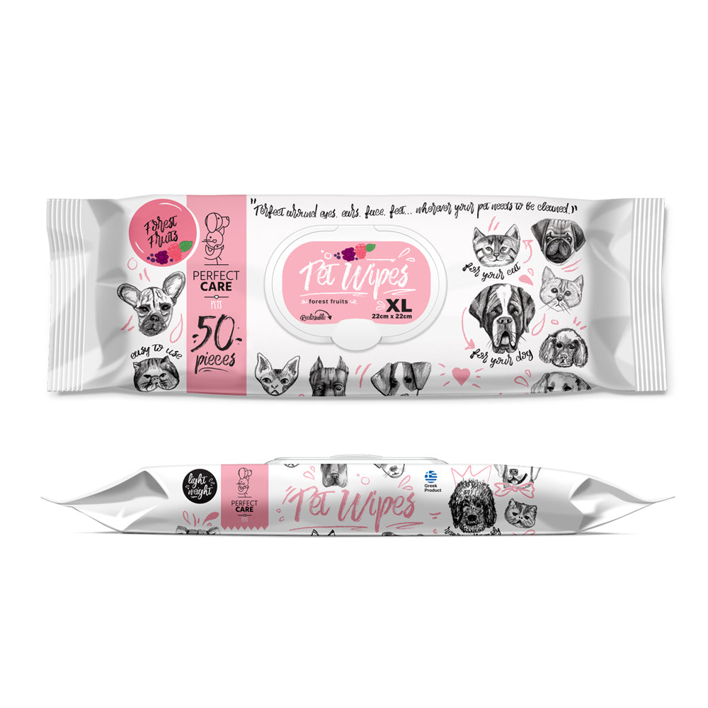 PERFECT CARE PET WIPES FOREST FRUITS - 50 WIPES