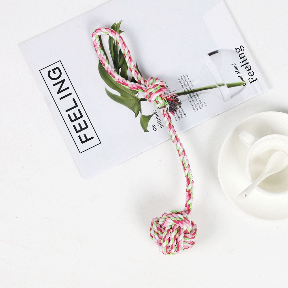 Cotton Dog Rope with Ball