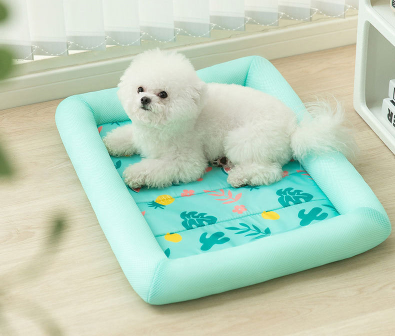 Cooling Dog Bed - Blue