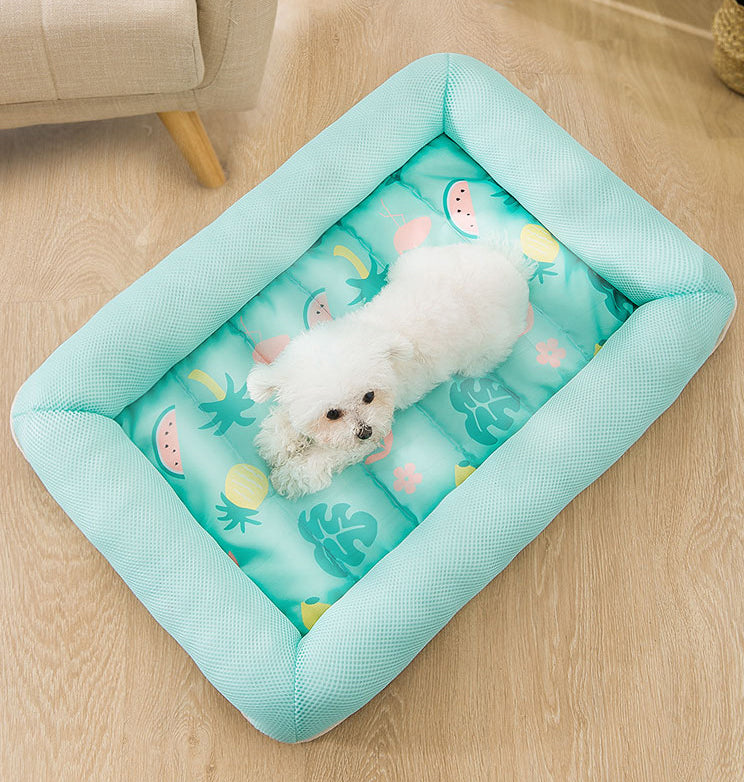 Cooling Dog Bed - Blue