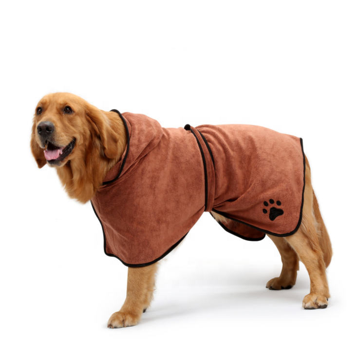 Microfiber Dog Bathrobe