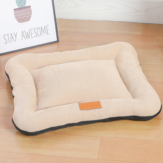 Corduroy Pet Bed - Beige