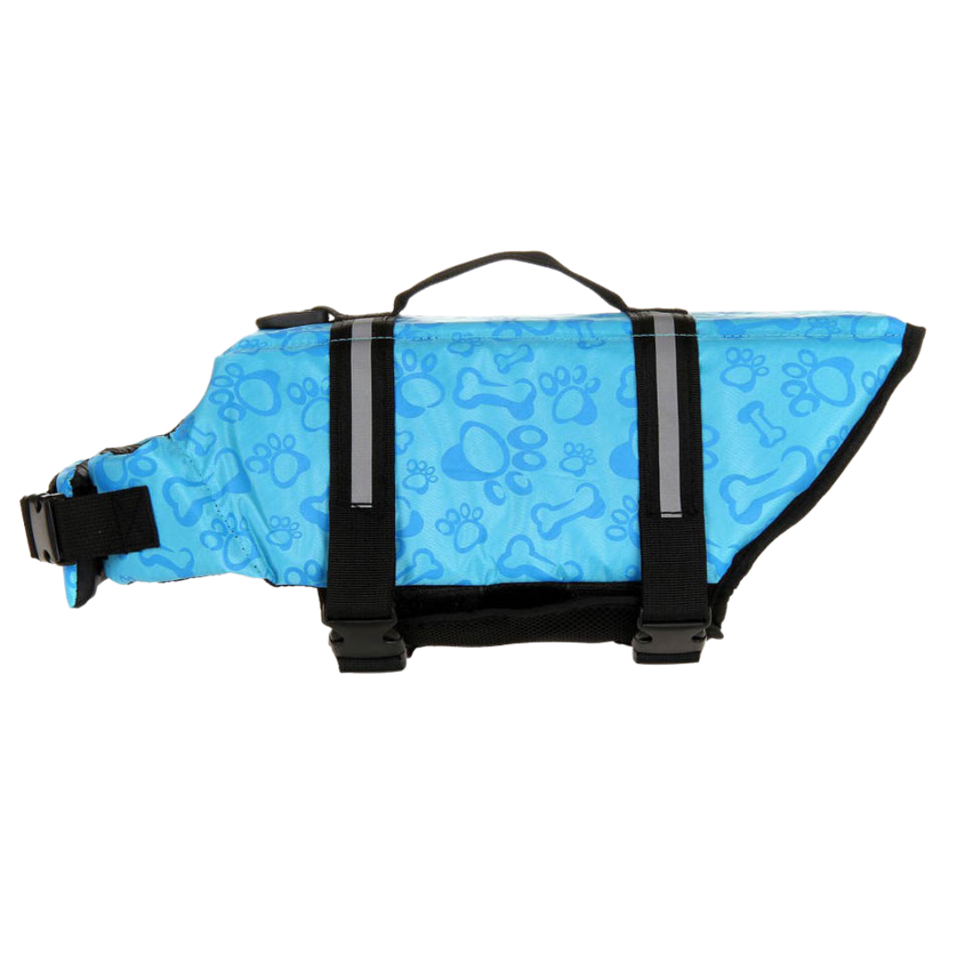 Dog Life Jacket with Handle - Blue