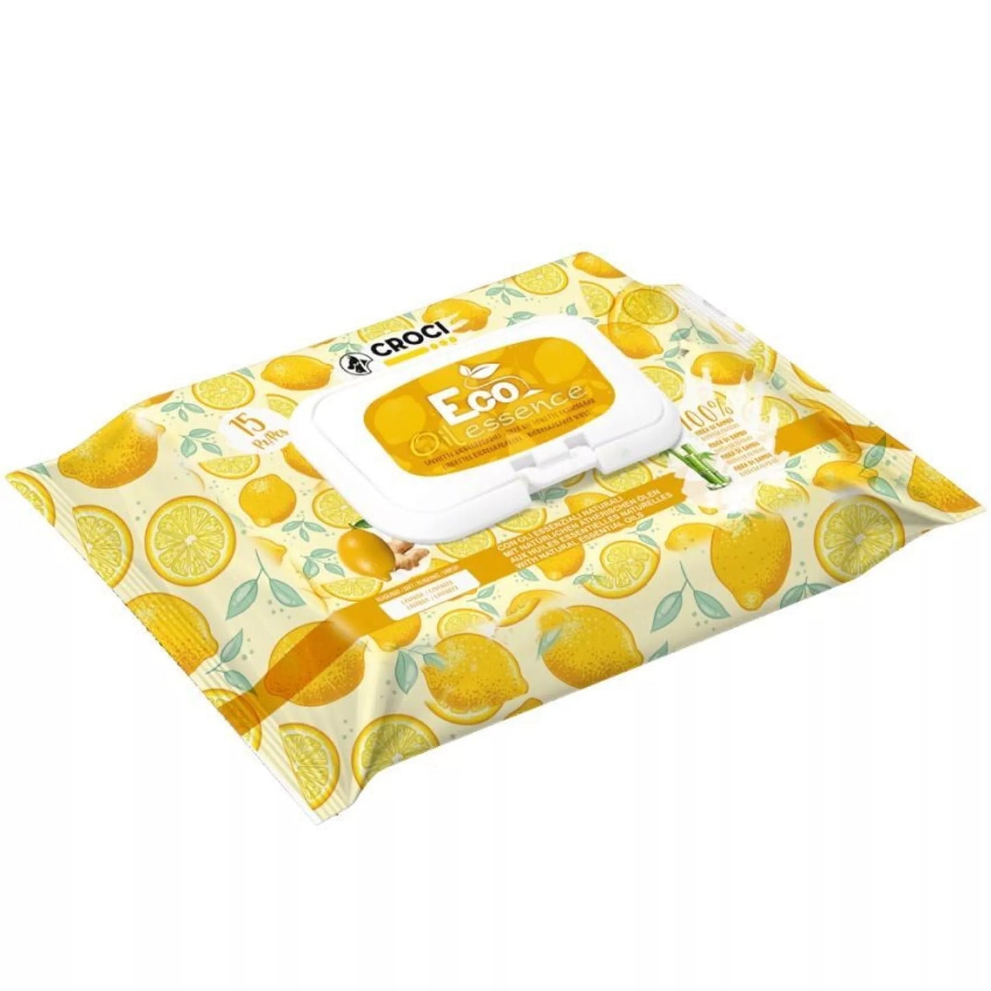 Biodegradable Dog & Cat Wipes with Aromatherapy Benefits -  Ginger and Lemon
