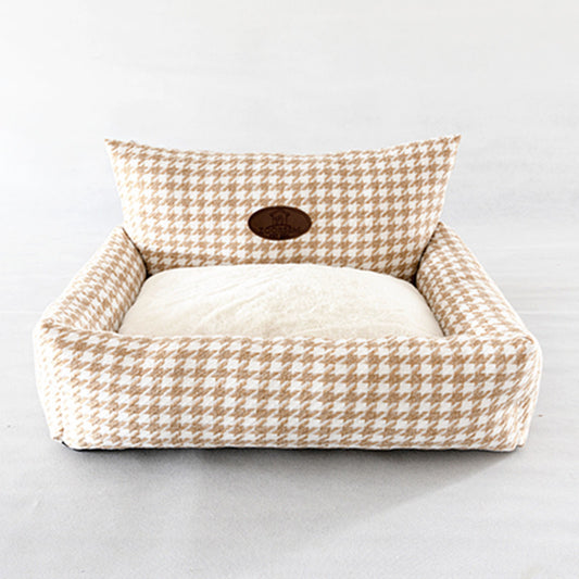 Tweed Pet Bed - Beige