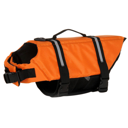 Dog Life Jacket with Handle - Οragne