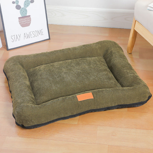 Corduroy Pet Bed - Khaki