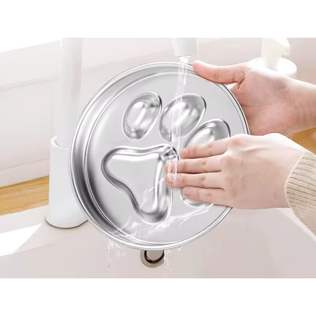 Stainless Steel Slow Feeder Dog Bowl