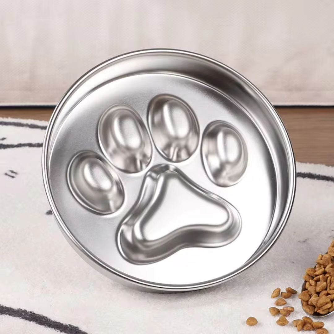 Stainless Steel Slow Feeder Dog Bowl