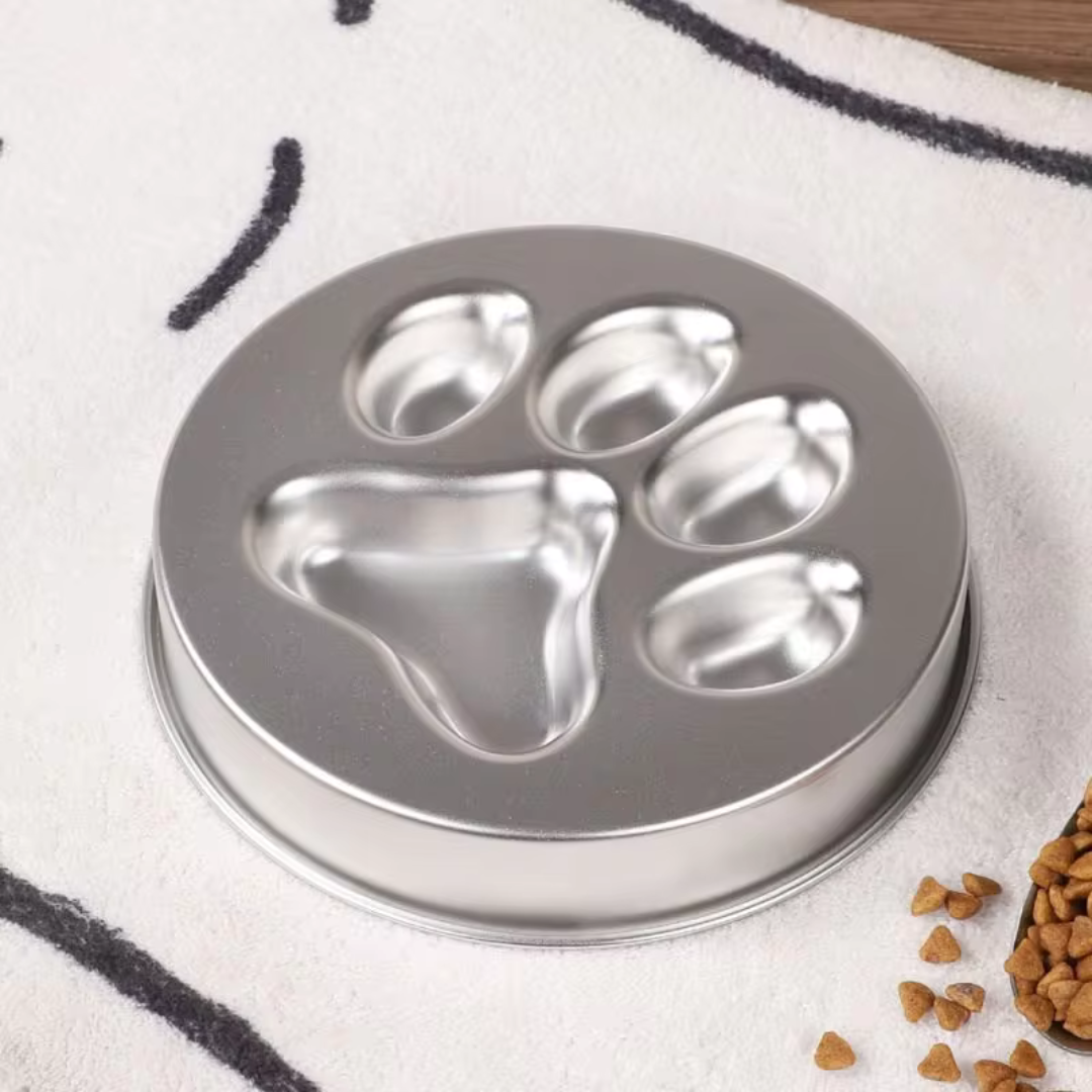 Stainless Steel Slow Feeder Dog Bowl