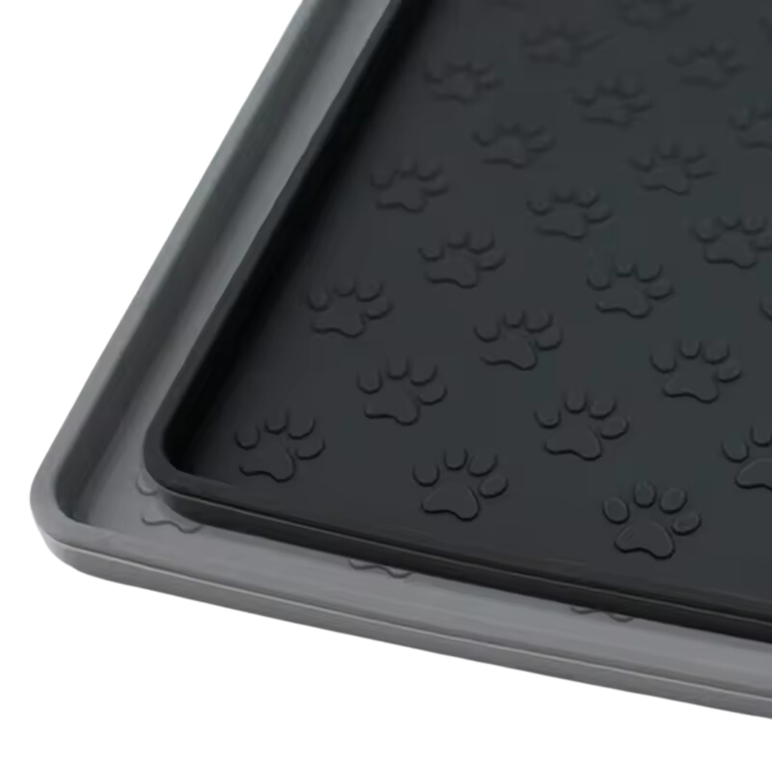 Silicone Non-Slip Pet Food Mat - BLACK