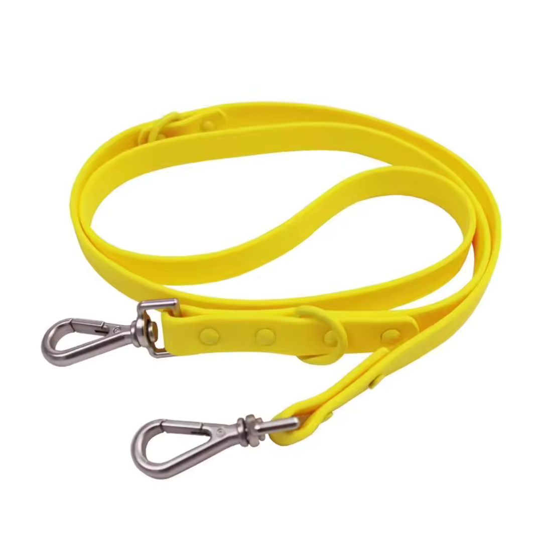 PVC Harness, Collar and Leash Set - Yellow