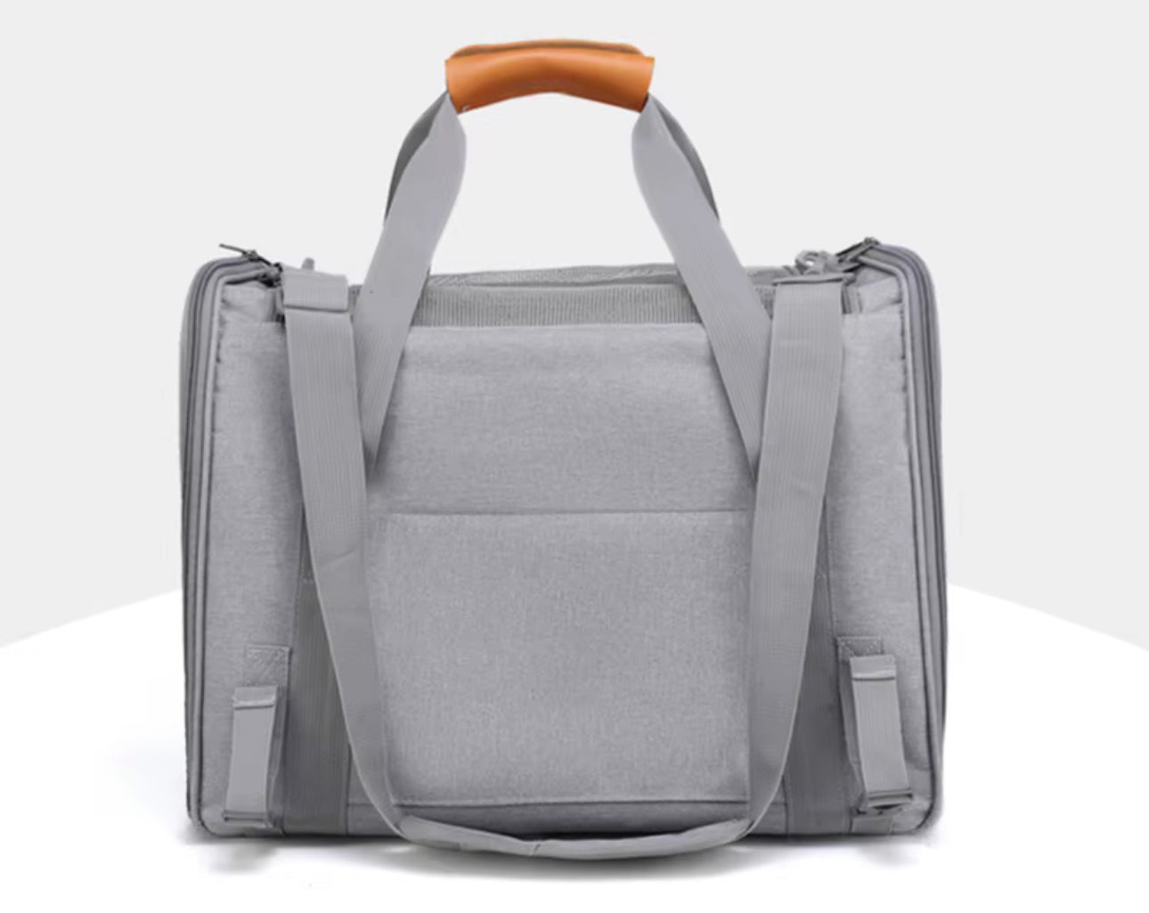 Pet Travel Carrier Bag with Handle - Grey