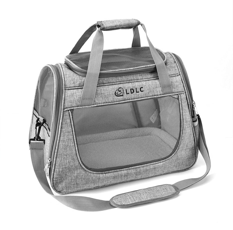 Pet Travel Carrier Bag - Grey