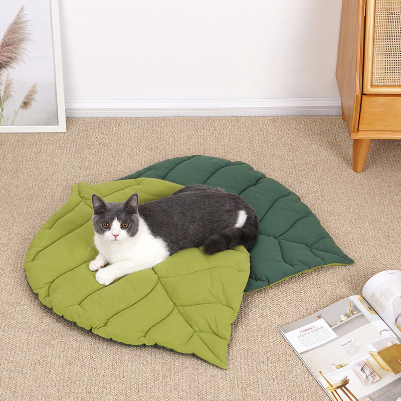 Olive Leaf Shape Dog Mat