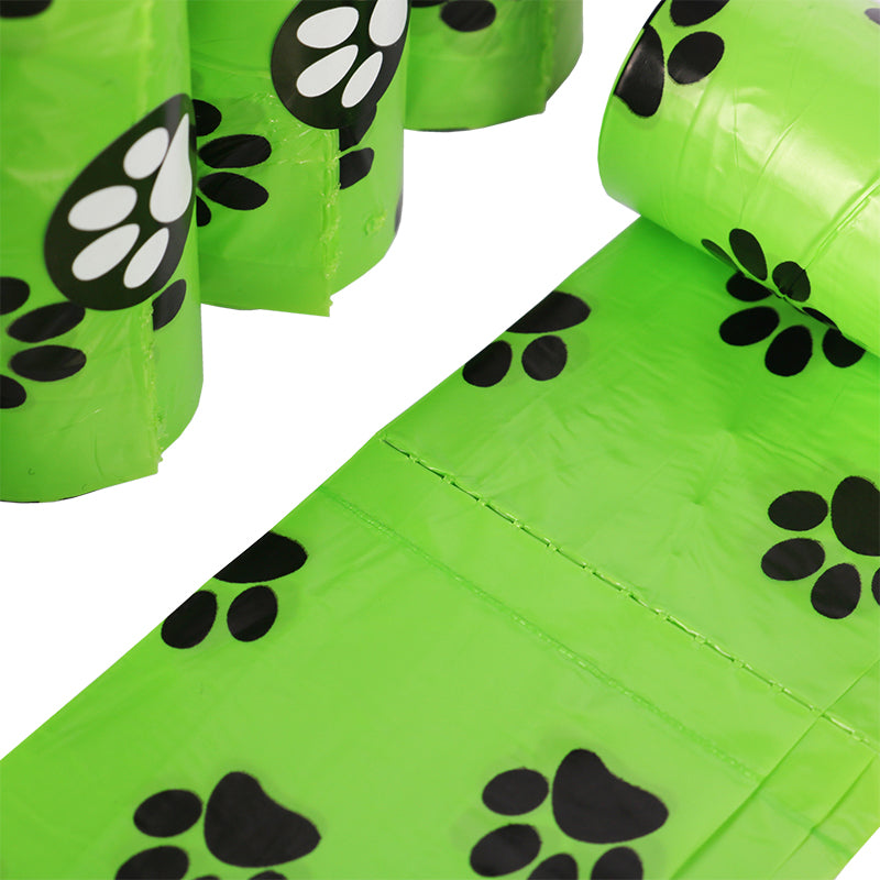 21 Degradable Poop Bags Rolls - LIGHT GREEN