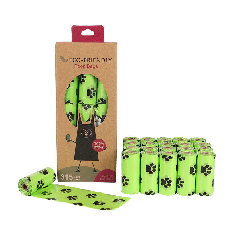 21 Degradable Poop Bags Rolls - LIGHT GREEN