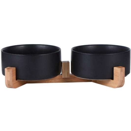 Bamboo Ceramic Bowls - BLACK