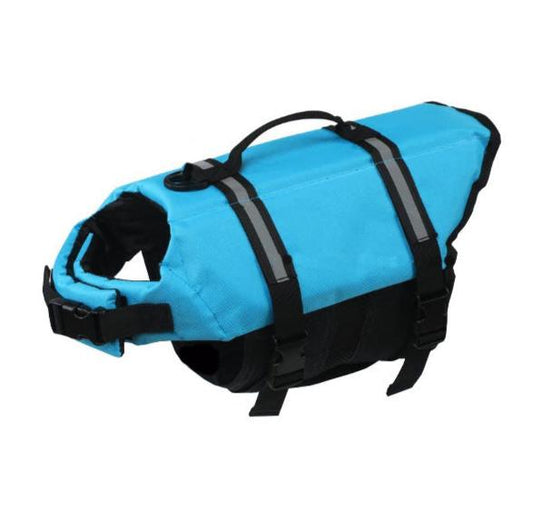 XL Dog Life Jacket with Handle - Blue