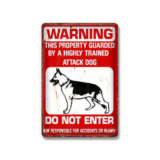 Dog Warning Sign