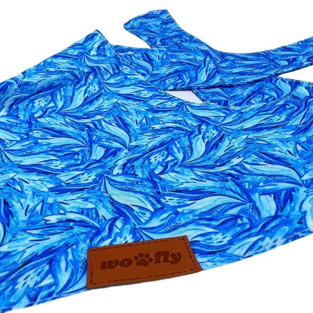 WOOFLY DOG BANDANA - BLUE HUES