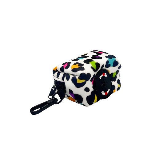 WOOFLY POOP BAG HOLDER - NEON LEO