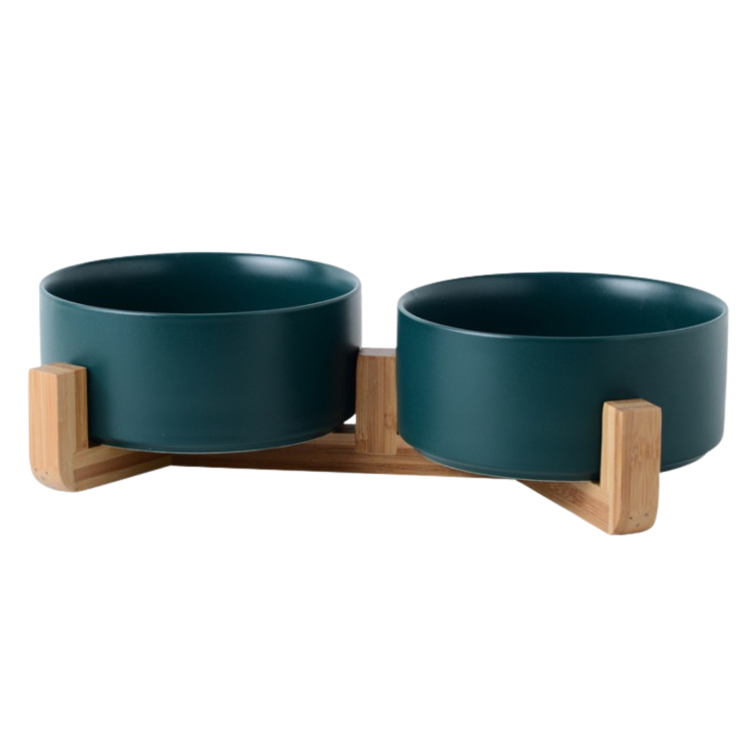 Bamboo Ceramic Bowls - GREEN