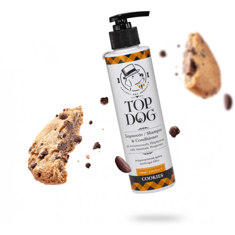 Top Dog Hypoallergenic Gentle Dog Shampoo and Conditioner - COOKIES