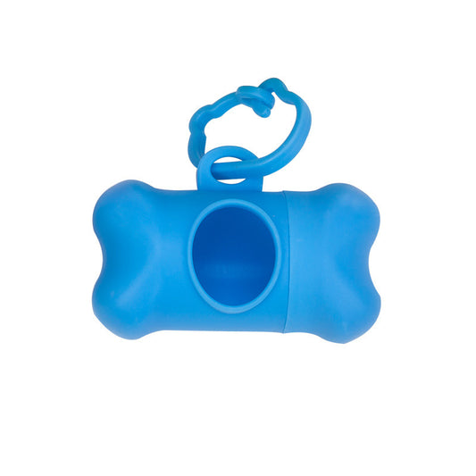 Eco Friendly Bone Poop Bag Dispenser - BLUE