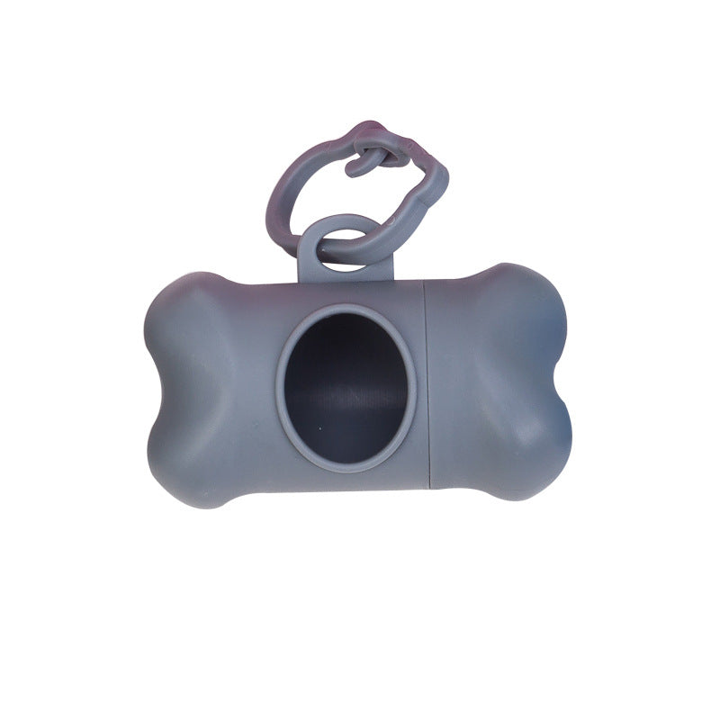 Eco Friendly Bone Poop Bag Dispenser - GREY