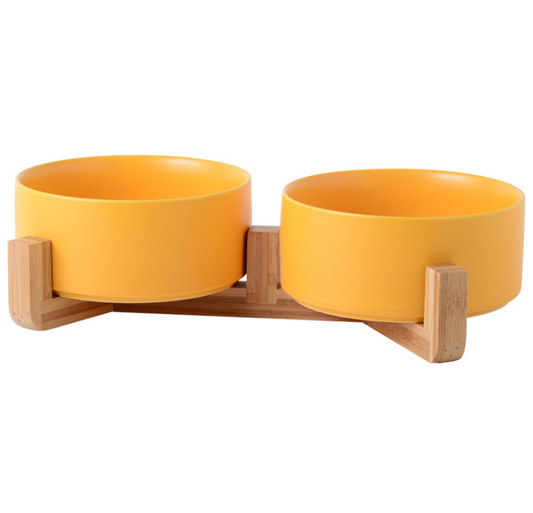 Bamboo Ceramic Bowls - YELLOW