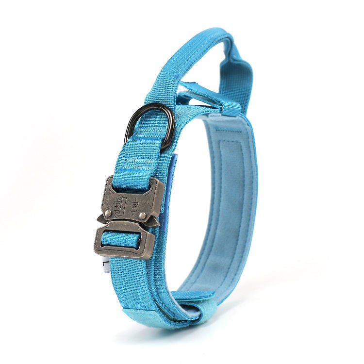 Tactical Heavy Duty Dog Collar - BLUE