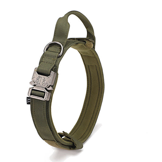 Tactical Heavy Duty Dog Collar - KHAKI