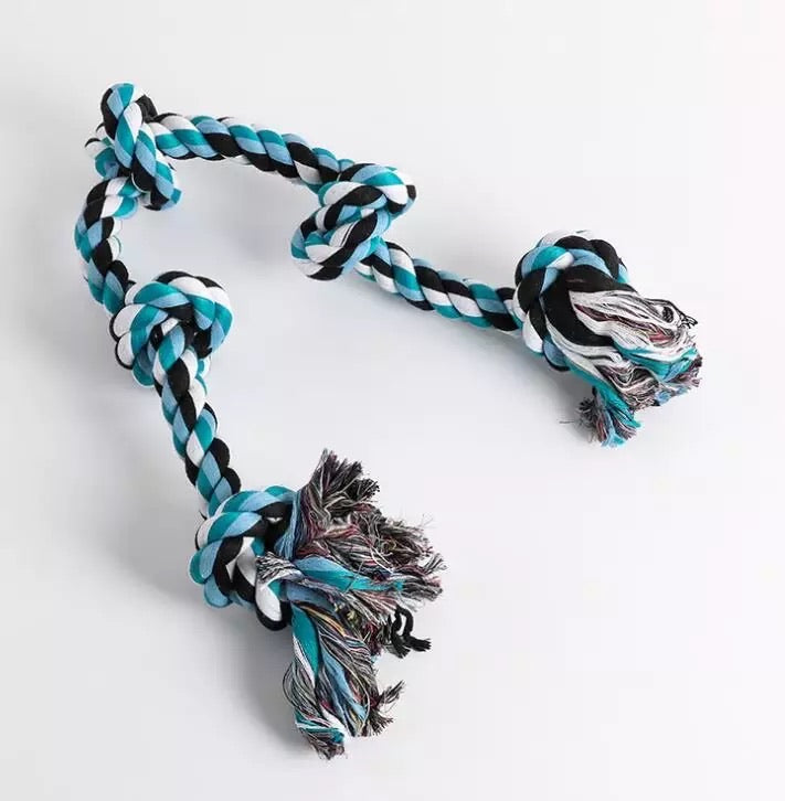 Five Knots Cotton Dog Rope - 90cm