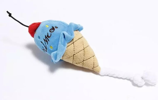 Ice Cream Squeaky Chew Toy